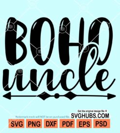 Boho uncle svg