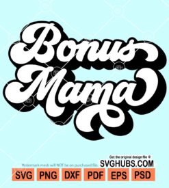 Bonus mama retro svg