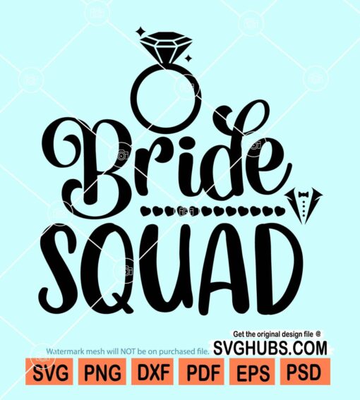 Bride squad svg