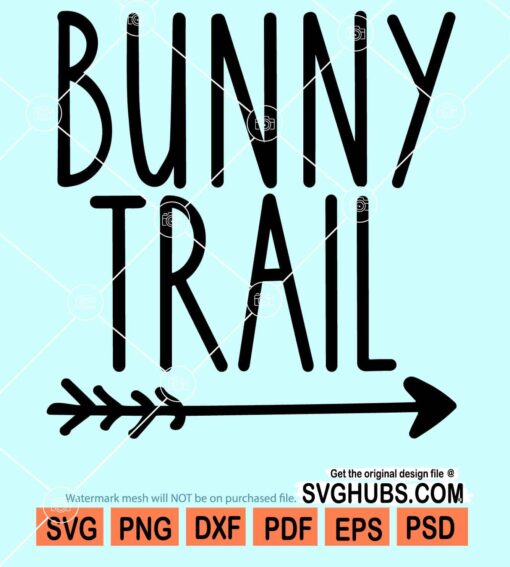 Bunny trail this way svg