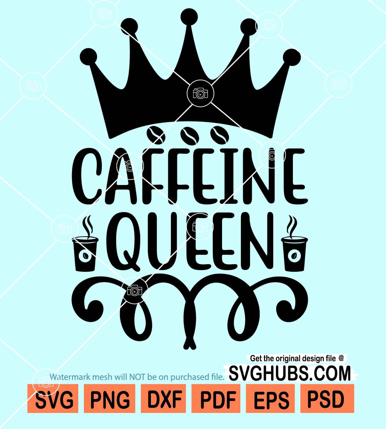 Caffeine queens svg