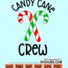 Candy cane crew svg