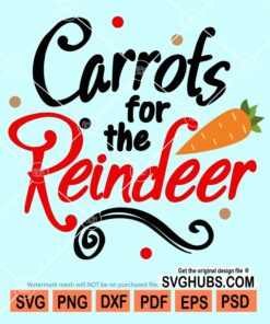 Carrots for the reindeer svg
