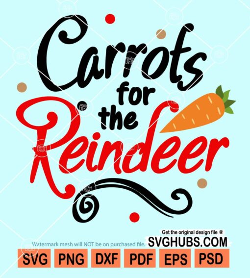 Carrots for the reindeer svg