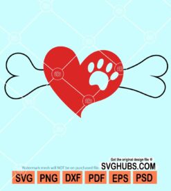 Cat dog valentine svg