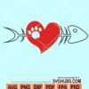 Cat dog valentine svg