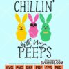 Chilin with my peeps svg