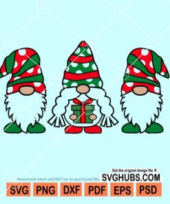 Christmas gnomes svg