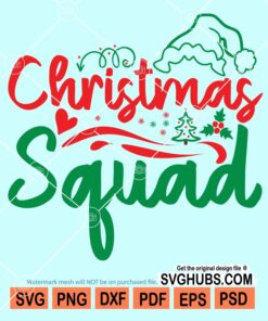 Christmas squad svg