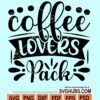Coffee lovers pack svg