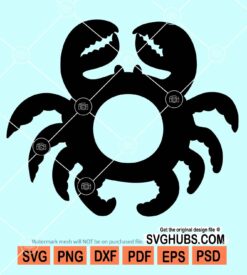Crab monogram svg