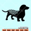 Dachshund mandala svg