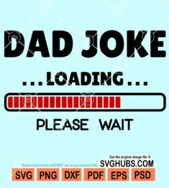 Dad joke loading please wait svg