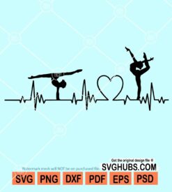 Dance heartbeat svg