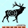 Deer hunting target svg