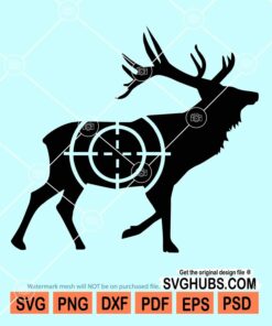 Deer hunting target svg