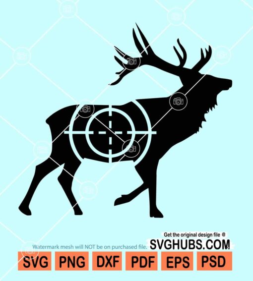 Deer hunting target svg