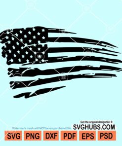 Distressed american flag svg