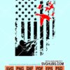 Duck hunting US flag svg