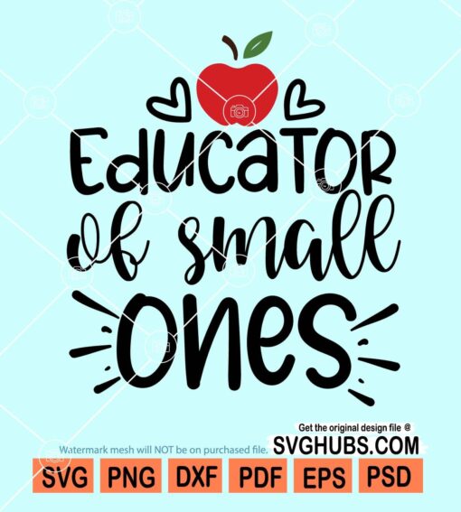 Educator of the small ones svg