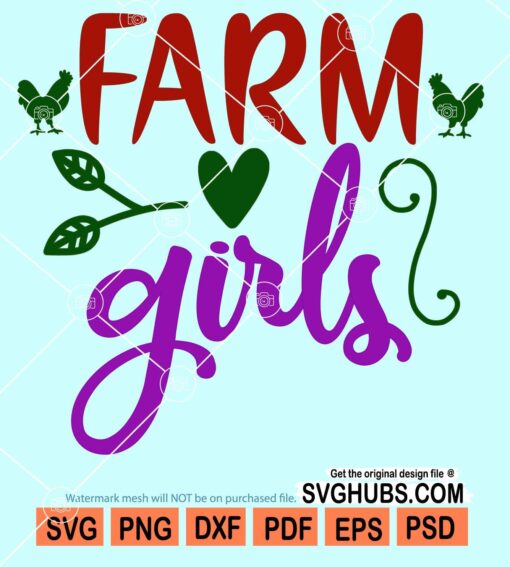 Farm girls svg