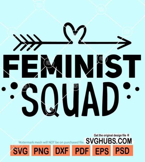 Feminist squad svg