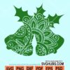 Floral christmas bells svg
