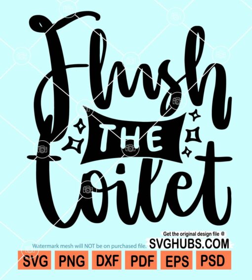 Flush the toilet svg