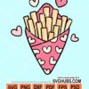 Fries valentine svg