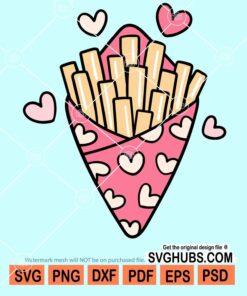 Fries valentine svg