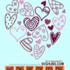 Full of hearts svg