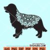 Golden retriever mandala svg