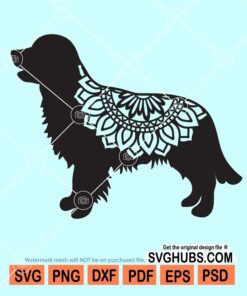 Golden retriever mandala svg