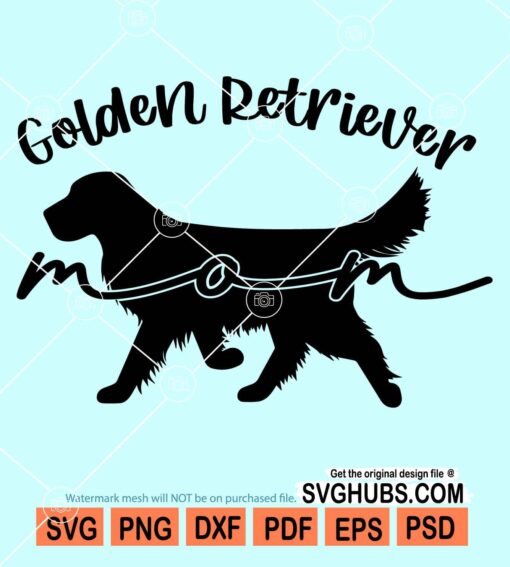 Golden retriever mom svg, Golden retriever svg, Golden retriever