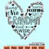Grandma word art svg