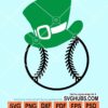 Happy St. Patricks baseball svg
