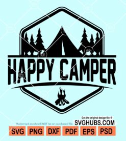 Happy camper svg