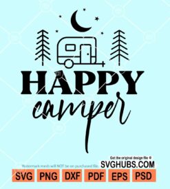 Happy camper svg