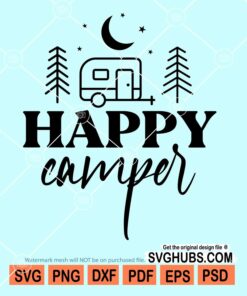 Happy camper svg