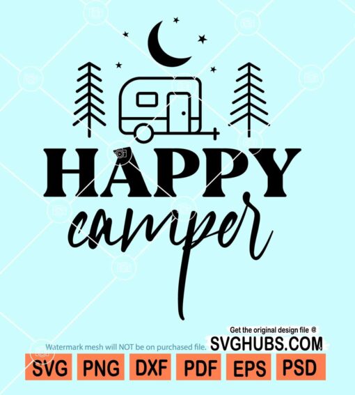 Happy camper svg