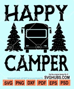 Happy camper svg