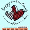 Happy valentine's day svg