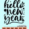 Hello new year svg
