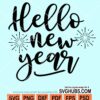 Hello new year svg