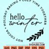Hello winter svg