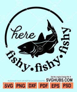 Here fishy fishy fishy svg