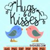 Hugs and kisses svg