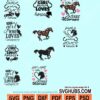 Just a girl who loves horses svg bundle