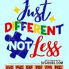 Just different not less svg