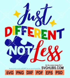Just different not less svg